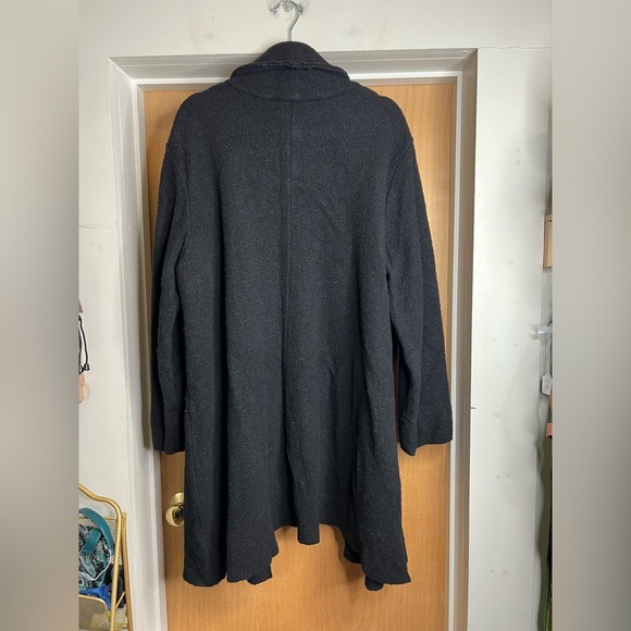 Eileen Fisher Women’s Black Wool Blend Cardigan Jacket. Size: 1 Xtra Large - Picture 3 of 3